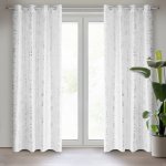 EUROFIRANY ZÁCLONA NA KROUŽCÍCH FEZA 140X250 CM BÍLÁ – Hledejceny.cz