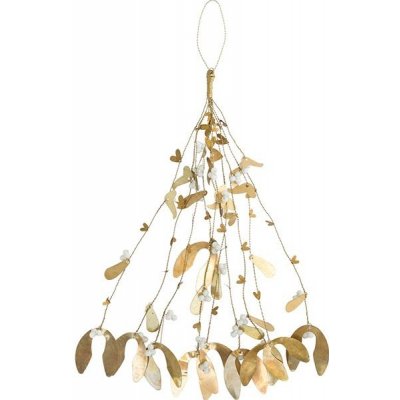 Bastion Collections JMELÍ VELKÉ, MISTLETOE Larg Brass Antique, 40 cm EW/MISTLETOE L 001