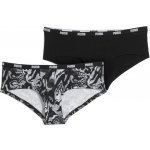 Puma Kalhotky Printed Hipster 2 Pack W 701210986001 černá – Zboží Dáma