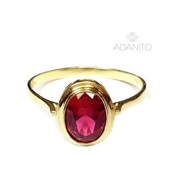 Adanito BRR0327G zlatý prsten s červeným kamenem od 4 290 Kč - Heureka.cz