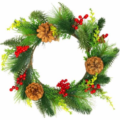 MagicHome Vianoce Věnec s koblihami, závěsný, 30x30x12 cm – Hledejceny.cz