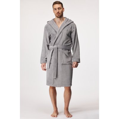 Terry s kapucí šedá – Zboží Dáma