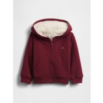 GAP Baby zateplená mikina s vaflovým vzorem Červená – Sleviste.cz