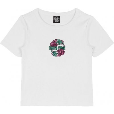 SANTA CRUZ Dressen Rose Crew Two Front T-Shirt White – Zbozi.Blesk.cz