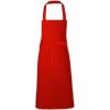 Zástěra Link Kitchen Wear Extra široká klasická dlouhá zástěra na grilování Red Pantone 200 X999