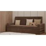 DobreSny Rozkládací pohovka Vision Trinity hnědá – Hledejceny.cz