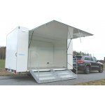 Přívěs Tomplan TWSP 420T.00 2700kg 420x220cm. Výstavní skříňový stánek.