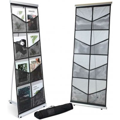 A-Z Reklama CZ Mash skládací textilní síťovaný stojan na letáky 8 x A4 – Zbozi.Blesk.cz