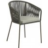 Zahradní židle a křeslo Kave Home Zelená pletená židle LaForma Yanet