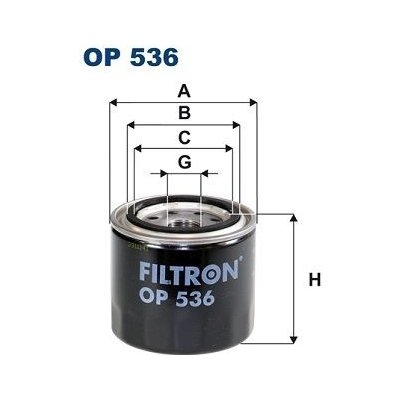 Olejový filtr FILTRON OP 536 – Zboží Mobilmania