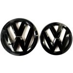 VW POLO V 6R1 (2009-2022) přední a zadní znak, logo (12,2cm a 11,2cm) - černá lesklá – Hledejceny.cz