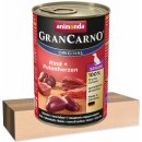 Animonda Gran Carno Original Senior hovězí maso a krůtí srdce 6 x 400 g
