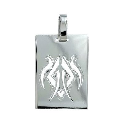 Infinitysilver Stříbrný přívěsek destička s ornamentem 441257 – Hledejceny.cz
