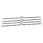 Háčky 200mm do kalendářové vazby, 100ks – Zboží Dáma