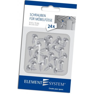 Element System Vruty 4,5x16mm, pozinkované,24 ks – Hledejceny.cz