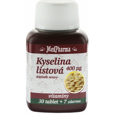 MedPharma Kyselina listová 400 µg 107 tablet – Hledejceny.cz