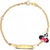 Náramek Beny Jewellery zlatý dětský náramek Mickey Mouse s Destičkou 7070037