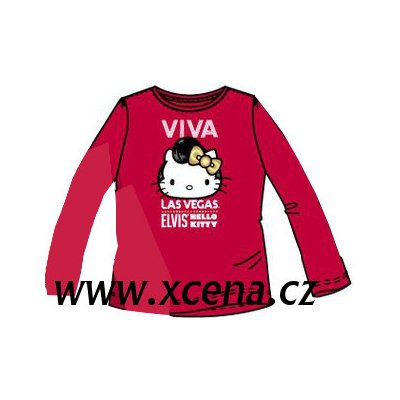 Sun City tričko Hello Kitty tmavě červená – Zboží Mobilmania