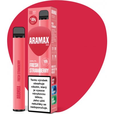 Aramax Bar 700 Fresh Strawberry 20 mg 700 potáhnutí 1 ks – Zbozi.Blesk.cz