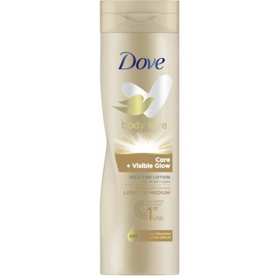 Dove Body Love samoopalovací mléko na tělo odstín Light to Medium 250 ml – Zboží Dáma