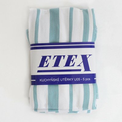 Etex Bavlněné utěrky Klasik U05-2 modrozelená 50 x 70 cm 5 ks – Zboží Dáma