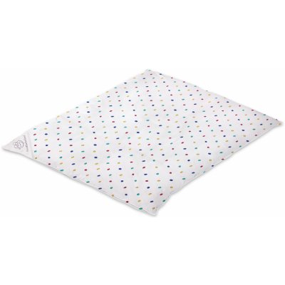 Eva Kiedroňová povlečení Barevné Puntíky bílé 90 x 130 cm – Sleviste.cz