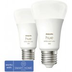 Philips Hue BT LED žárovka E27 9.5W teplá bílá 2ks chytrá LED žárovka 806 lm 2200-6500 K stmívatelná – Zboží Živě