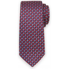 Pánská klasická kravata s kostičkou 14509 tmavě modrá