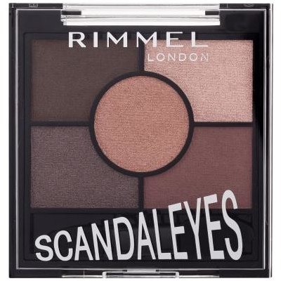 Rimmel London Scandaleyes 5 Pan Eyeshadow Palette dlouhotrvající oční stíny 003 Rose Quartz 3,8 g – Zbozi.Blesk.cz