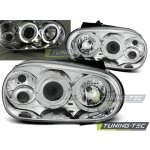 Tuning-Tec Přední čirá světla Volkswagen Golf IV (1997 - 2006) - chromované - Angel Eyes – Hledejceny.cz