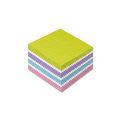 Kores Cubo Pastel - samolepicí bloček - 75x75 mm, 450 l., 4 barvy