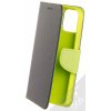 Pouzdro a kryt na mobilní telefon Apple Pouzdro 1Mcz Fancy Book flipové Apple iPhone 12, iPhone 12 Pro modré limetkově zelené