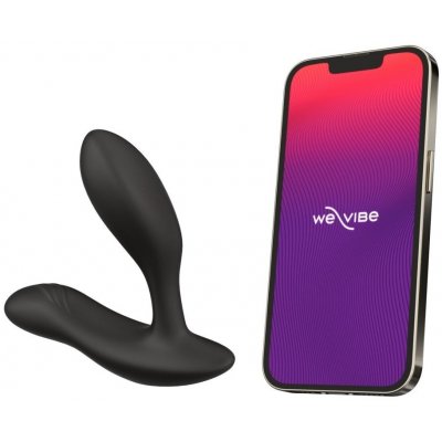 We-Vibe Vector+ Charcoal Black stimulátor prostaty a hráze ovládaný dálkovým ovladačem nebo mobilní aplikací