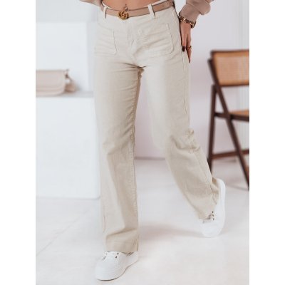 Dstreet Dámské kalhoty WELVIA BÉŽOVÁ – Zboží Dáma