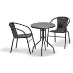 House 5 balkonová sestava BISTRO SET černá – Sleviste.cz