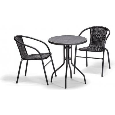 House 5 balkonová sestava BISTRO SET černá – Sleviste.cz