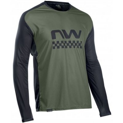 Northwave Edge Man Long Sleeve Green Fore/Blk