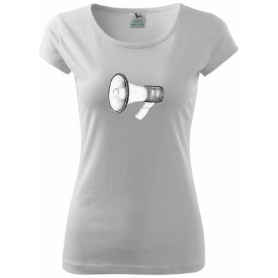 Megafon pure dámské triko bílá – Zboží Mobilmania