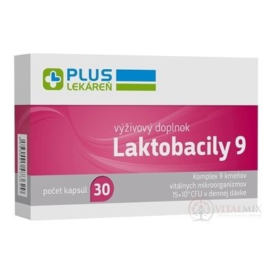 Plus Lékárna Laktobacily 9 30 kapslí – Hledejceny.cz