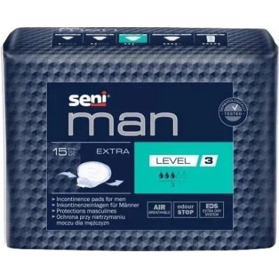 Seni Man Extra Level 3 absorpční vložky pro muže 15 ks