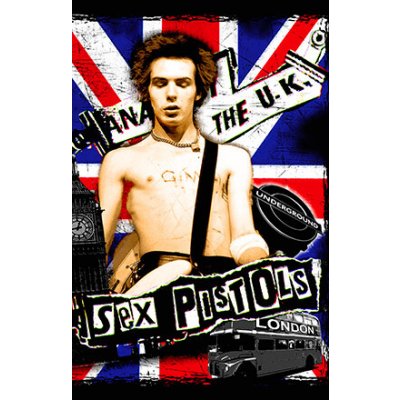 Sex Pistols - Anarchy in the UK (vlajka) – Hledejceny.cz