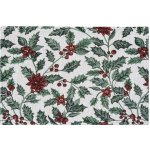 SCANquilt prostírání motiv cesmína zelenočervená prostírání 30x45 cm – Hledejceny.cz