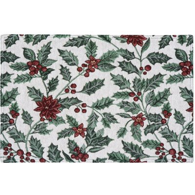 SCANquilt prostírání motiv cesmína zelenočervená prostírání 30x45 cm – Hledejceny.cz