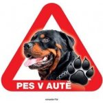 Grel nálepka na sklo pozor pes v autě rottweiler – Zbozi.Blesk.cz