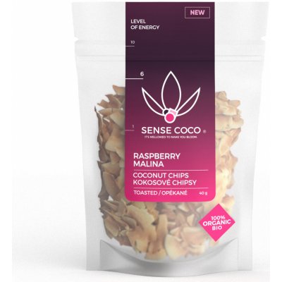Sense Coco Bio kokosové chipsy malina 40 g – Zboží Mobilmania