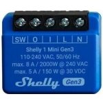 Shelly 1 Mini Gen3 spínací modul 1x 8A (WiFi, Bluetooth) SHELLY-1-Mini-Gen3 – Zboží Živě