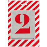 Šablony patkové čísla - sada 10 čísel pozink plech 0,2 mm 50 mm (c) – Zboží Dáma