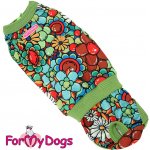 FOR MY DOGS Hárací overal MULTICOLOUR FLOWERS – Zboží Mobilmania