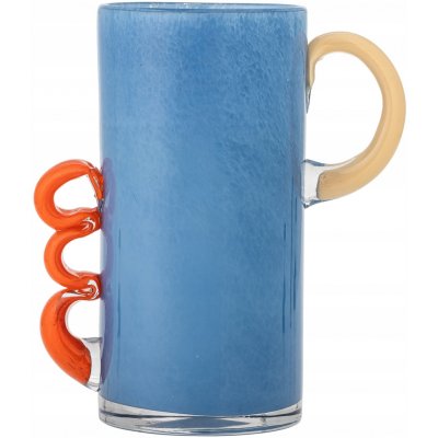 Váza Bloomingville sklo 12,5 x 25 cm – Zboží Dáma