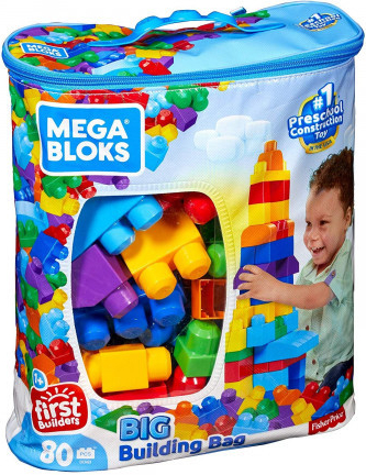 Mega Bloks Mega Kostky v plastovém pytli 80 ks od 655 Kč - Heureka.cz